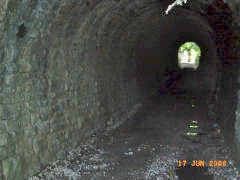 
Twyngwyn Colliery tramway tunnel under GWR TVER, Newbridge, June 2008